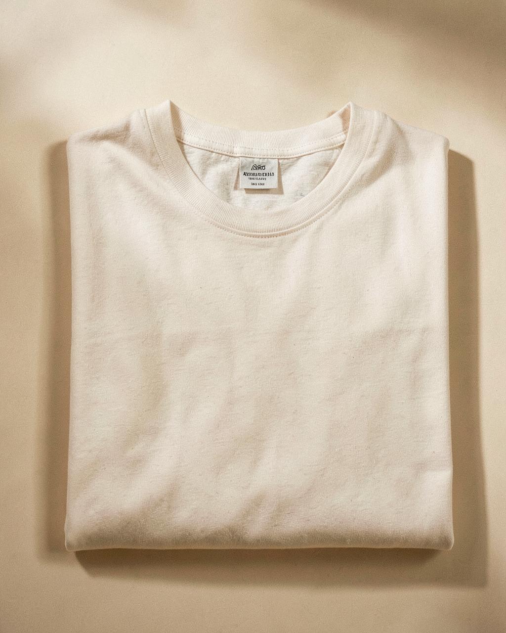 Confident mood tee in Bone, worn relaxed